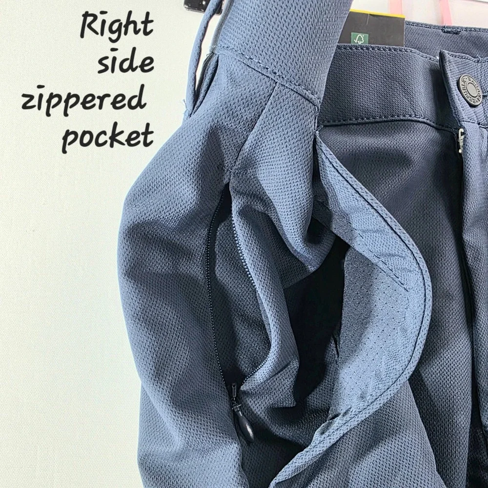 Banana Republic Mens Slim Fit Flat Front Pants Blue Stretch Wicking (Tag 32x29)